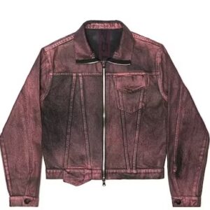 Sp5der Metallic Wash Denim Jacket