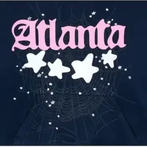 Navy Blue Spider Atlanta Hoodie