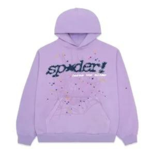 Sp5der Hoodie Purple